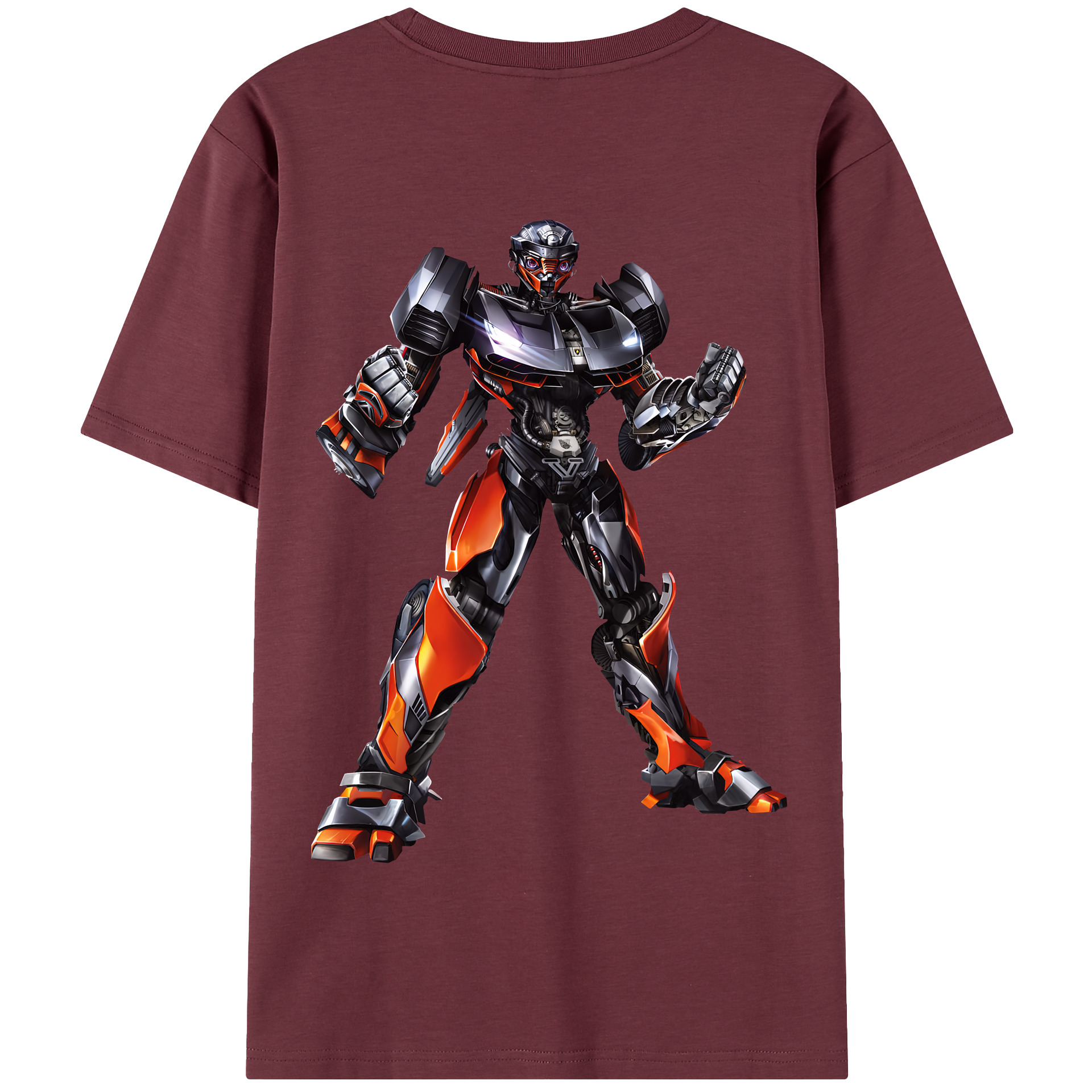 （画像用） Transformers トランスフォーマー 綿100％半袖Tシャツ（背面プリント）